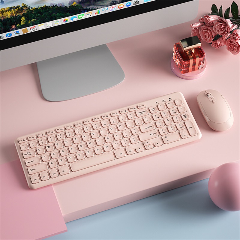 Gaming Keyboard Mouse Set - Modna bezprzewodowa klawiatura i mysz Combo