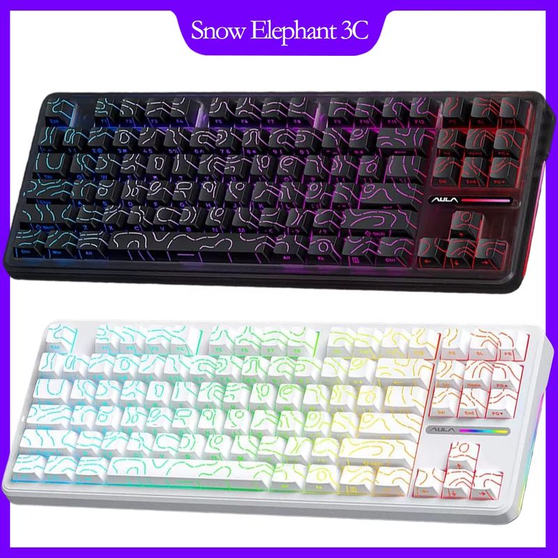 Gaming Keyboard Tkl - Bezprzewodowa mechaniczna klawiatura Aula F87 75%