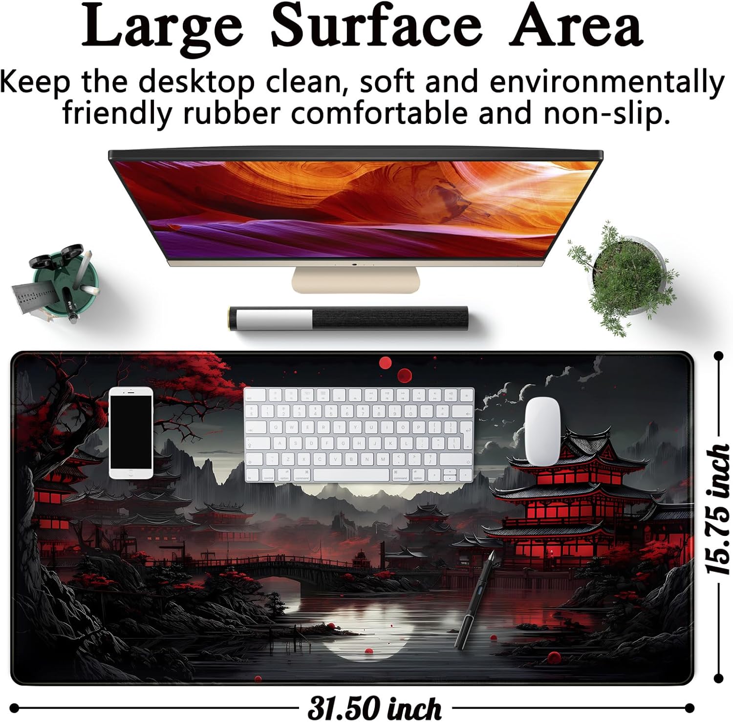 Japońska podkładka na biurko R – Gaming Keyboard And Mouse Pad recenzja i cena