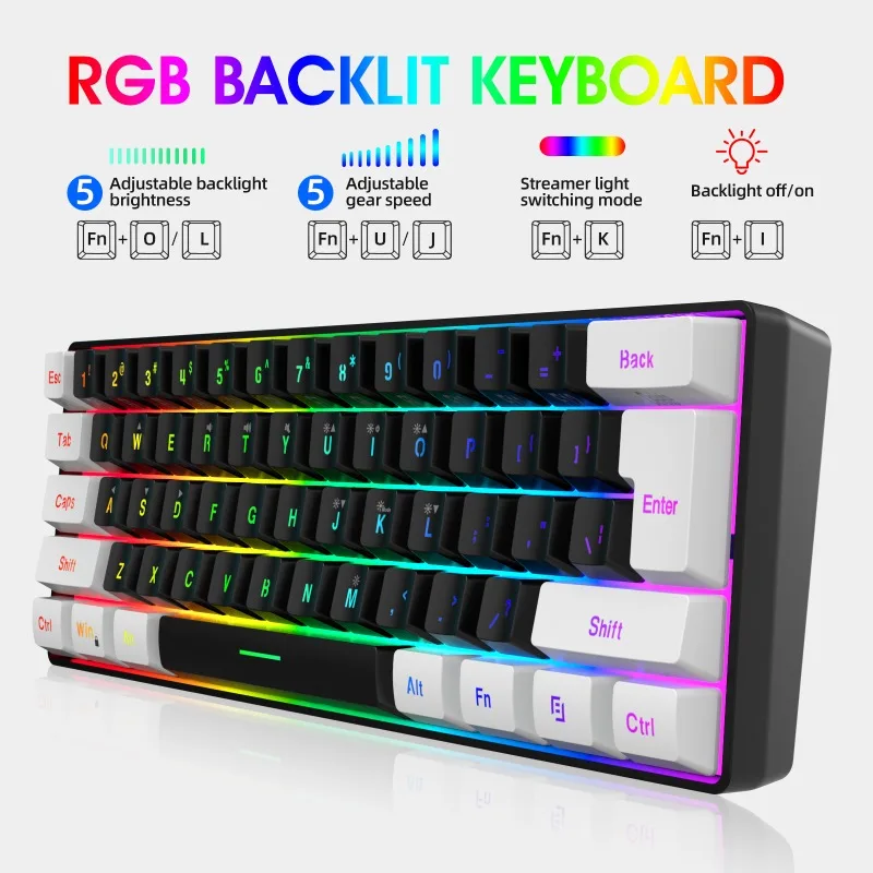 Zestaw Klawiatura i Mysz 60% d – Gaming Keyboard Mobile recenzja i cena