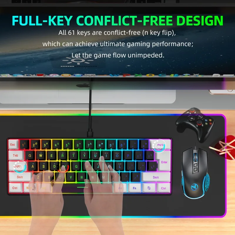 Zestaw Klawiatura i Mysz 60% d – Gaming Keyboard Mobile recenzja i cena
