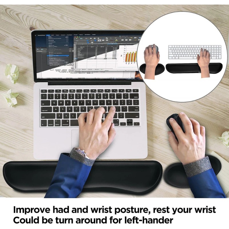 Ergonomiczna podkładka pod nad – Gaming Keyboard Mouse Set recenzja i cena