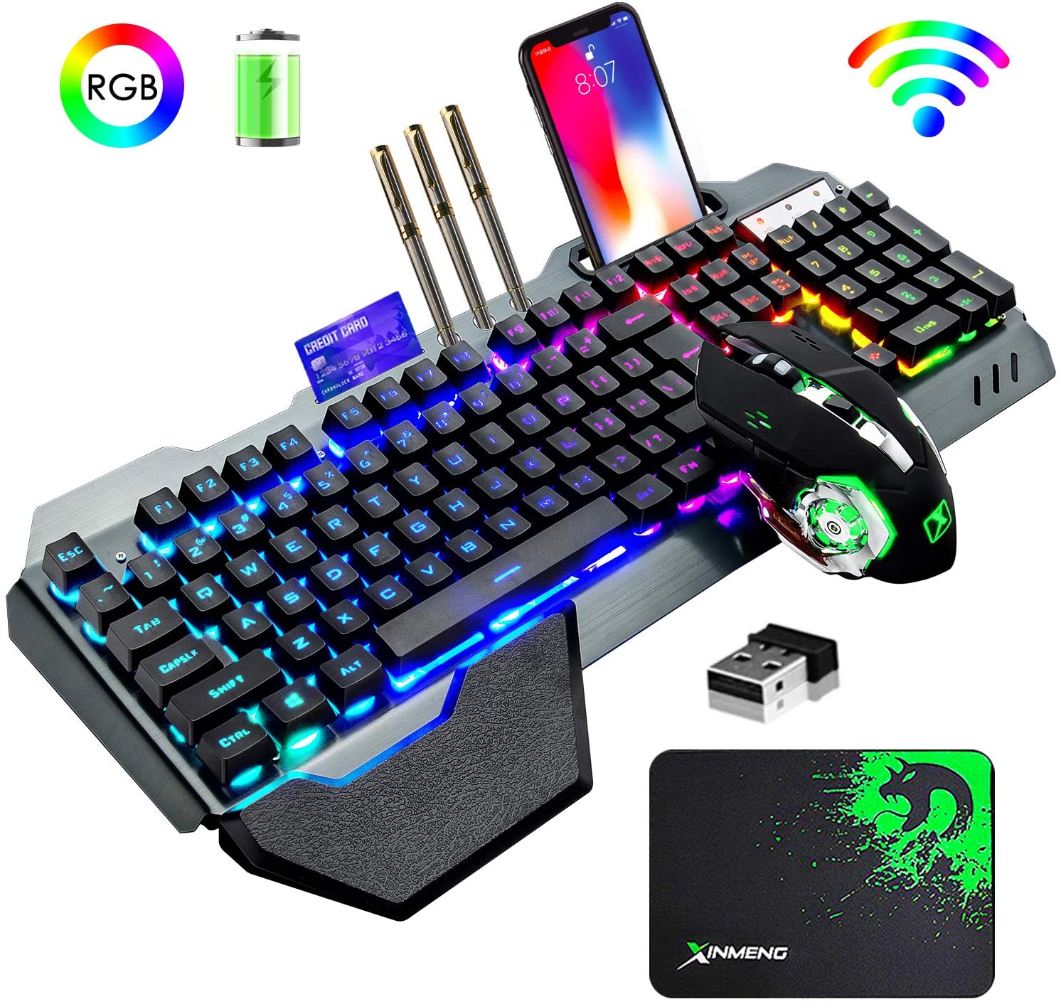 Bezprzewodowa klawiatura i mys – Gaming Keyboard Mouse Set recenzja i cena