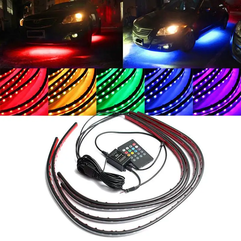 4x Wodoodporna elastyczna taśm – Rgb Underglow Strip recenzja i cena