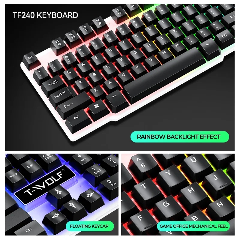 NOWE Zestawy Klawiatury i Mysz – Gaming Keyboard Mouse Set recenzja i cena