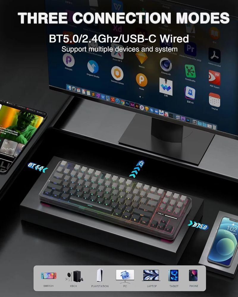 Bezprzewodowa mechaniczna klaw – Gaming Keyboard Tkl recenzja i cena