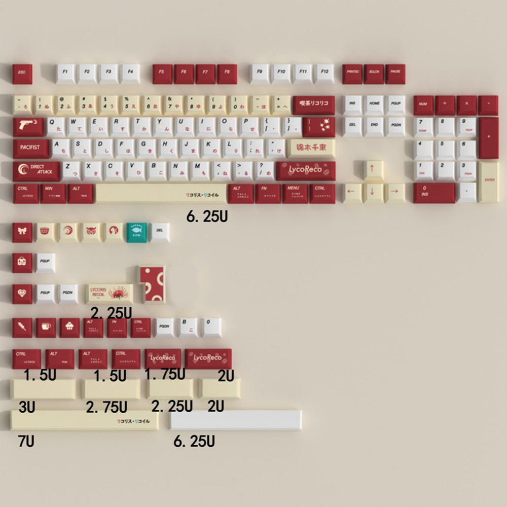 Lycoris Recoil Anime PBT Keyca – Gaming Keyboard Ergonomics recenzja i cena